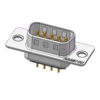 China Solder Cup CNC PLC Panel Terminal For Dip rs232 Sub 9 Pin VGA PCB Male D Type Straight Connector D for sale