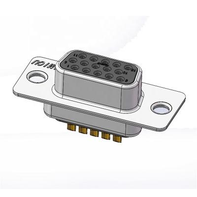 China vga to show pot video rs232 15 pin high density solder 15 db female connector HDB-15-FS-066 for sale