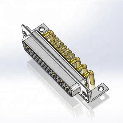 China audio & Video Professional Female Right Angle Combo PCB 36w4 d Sub Power Connectors Manufacturer for sale