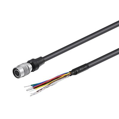 China Uonecn Basler AVT GIGE CCD Camera Right Angle Hirose Electronic Cable 6 Pin Female To Open 5m for sale