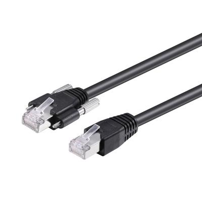 China Electronic Drag Chain RJ45 gigabit cables gigabit horizontal line gige screw lock for basler 3m cameras for sale