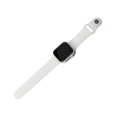 China Fanshion New Glitter Hot Selling Silicone For Apple Watch Band for sale