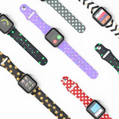 China Fanshion Customize Name Band Watch Band For iWatch 6 Series 5 SE 4 3 2 1 for sale