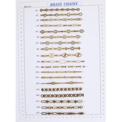 China Classic Handmade Fashion Simple Design Brass Chain Link Chain for sale