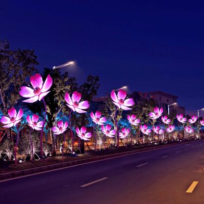 China New fashion flower outdoor decorative low voltage landscape led lighting road lights SZ-20-16401 for sale