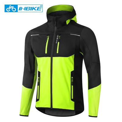 China INBIKE Waterproof Sports Bike Fleece Anorak Cycling Jacket WB607 Windproof Reflective Waterproof Liner MTB for sale