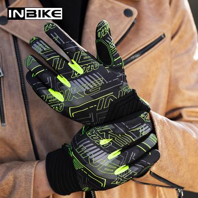 China Full Finger Full Finger INBIKE Double Protection Sports Gloves Breathable Running MTB Bike Cycling Cycling Gloves IM903 for sale