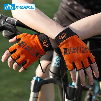 China INBIKE Shock Absorption Summer Outdoor Sports Gloves Durable And Protective Elastic Fabric Thickened MTB Bicycle Cycling Cycling Gloves MH106 for sale