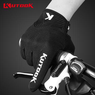 China KUTOOK Men's Safety Gloves Eva Palm Pad Anti Wear Fiber Touch Screen Bicycle Mountain Bike Cycling Gloves KF19601 for sale