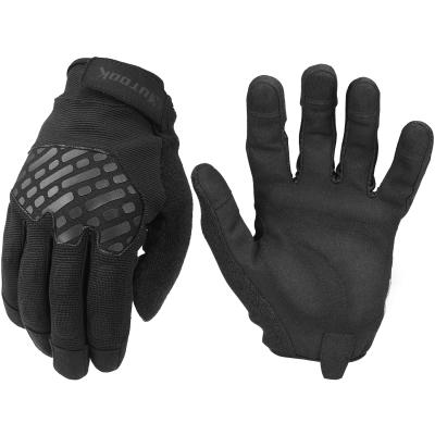 China Mens KUTOOK Full Finger Cloth Gloves Anti Slip Wear Resistant Anti Touch Screen Working Cycling Gloves WF408 for sale