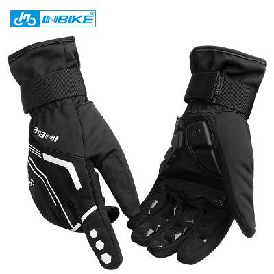 China Hot Selling Mens INBIKE Outdoor Sport Touch Screen Gel Protection Waterproof Bicycle MTB Bike Cycling Gloves GW969R for sale