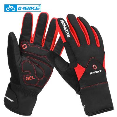 China Men's INBIKE Anti Skid Cycling Gloves Touch Screen MTB Cycling Cycling Gloves IF966 Waterproof Warm Windproof Road for sale