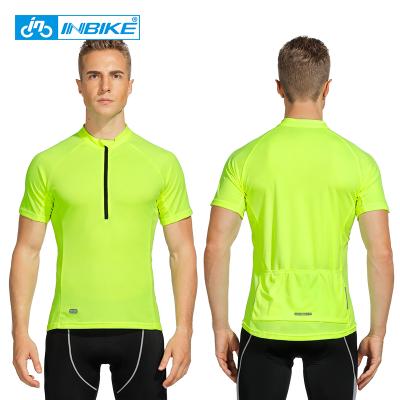 China INBIKE Breathable Men Cycling Tank Top 3D Cutting Reflective Short Sleeve T-shirt Bicycle MTB Quick Dry Tank Top IM8130 for sale