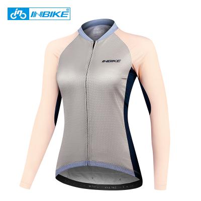 China INBIKE Breathable Women Sport Elastic Moisture Absorbing Long Sleeve Polyester Bicycle Cycling Tank Top JL503 for sale