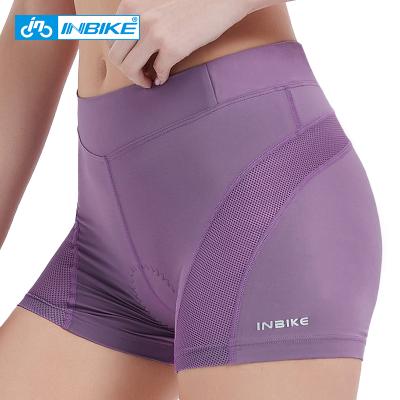 China INBIKE Breathable Women Shorts Briefs Mesh Breathable Underwear MTB Shockproof Stretch Cycling Shorts SW003 for sale