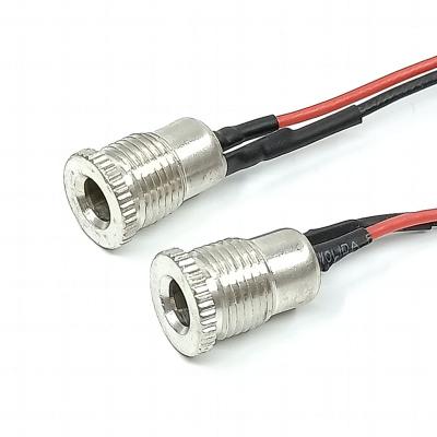 China Industrial 10A Rated Current DC Jack 5.5mm Panel Mount DC POWER SOCKET With Cable for sale