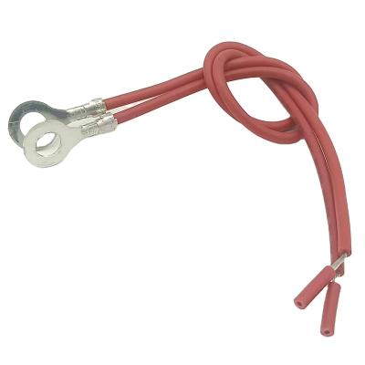 China Electronic red green brass ring insulated wire terminal harness o connector groung wire power round for sale