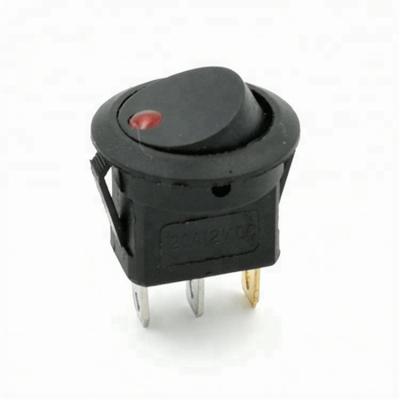 China 240v 6a circular rocker switch ON-OFF for sale