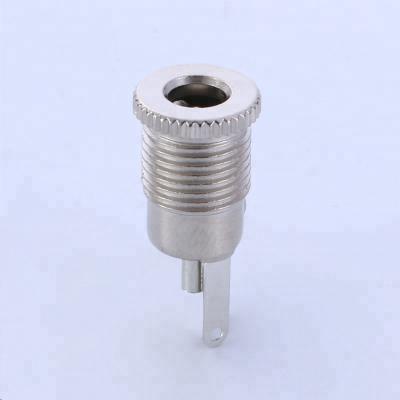 China audio & Video Female Connector 5.5x2.1mm Socket Threaded Power DC Female Jack for sale