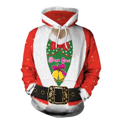 China Christmas Fashion Breathable Long Sleeve Hooded Casual Sweater High Quality Oversized Unisex for sale