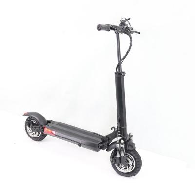 China 48V 500W Double Motor Adult Scooter A1-10 Folding Scooter 35km/h 10*3.0 Unisex Fat Tire 2 Wheel Electric Scooter for sale