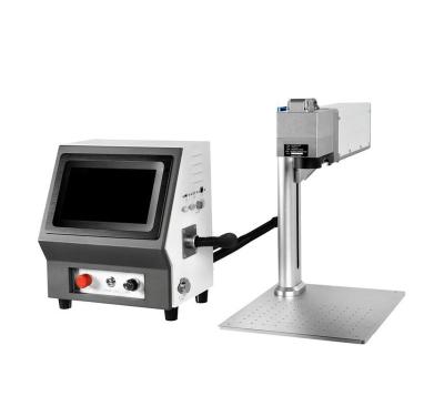 China 2D Deep Scan System High Precision Lens Marking Fiber Laser Static Marking Machine for sale