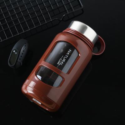 China Viable Bottle Supplier Hot Sale Promotional Leak Proof Borosilicate Portable Reusable Drinking Glass Water Bottle for sale