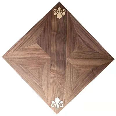 China 2 Layer Muti Layer Art Parquet Hardwood Flooring Walnut Luxury Teak Mosaic Moisture Proof Engineered Wood Flooring for sale