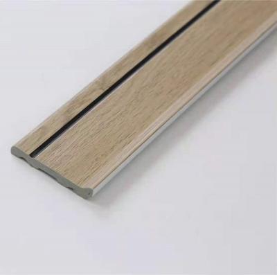 China Traditional PVC Flooring Accessories Wall Skirting Strips Skirting Board Plastic for sale