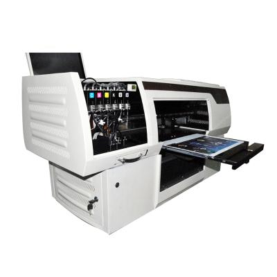 China Apply for all flatbed materials printing good configuration Kingt YG-4550 Ricoh Gen4 small even UV flatbed printer for sale