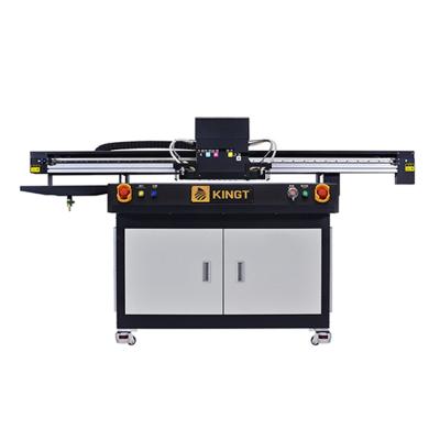 China Building Material Stores Ricoh GH2220 Printhead Kingt KGT-LE-1016 Digital Printing Machine UV Leather Inkjet Printer for sale