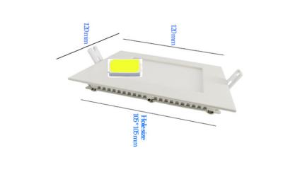 Cina 6W quadrano la luce di pannello del LED per la Camera che accende 85V - 265V Ra80, alta efficienza del lume in vendita