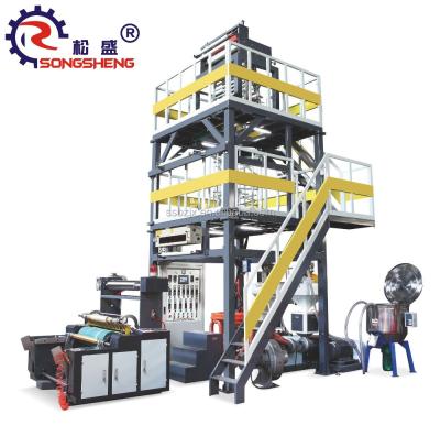 China SS-ABA Three-Layer HDPE/LDPE/LLDPE Pe Film Extruder Blow Molding Film Blowing Machine zu verkaufen