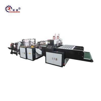 China SS-GS automatic t shirt bag cloth bag shopping biodegradable plastic bag making machine for sale