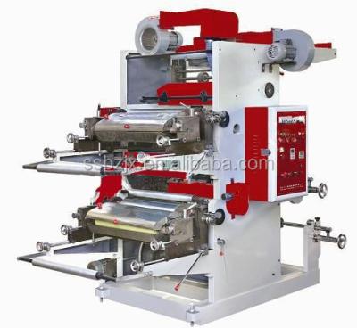 China Flexo Printing Machine Flexographic Printer Flexo Plate Printing Picture Factory Price CE Certification Two Colors Double Colors zu verkaufen