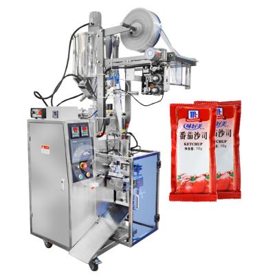 China GARMENT Automatic Small Vertical 4 Sides Sealing Sachet Ketchup Packing Machine For Tomato Sauce 10g 20g for sale