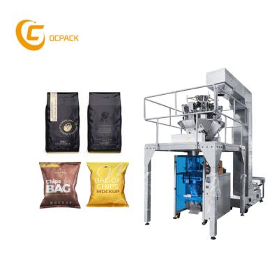 China Vertical Apparel Automatice Coffee Bean Potato Chips Pouch Pasta Packing Machine Seeds Packing Machinery for sale