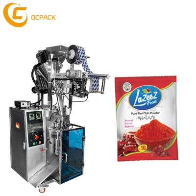 China Food In Stock Automatic 4g 5g 10g Seasoning Red Chilli Powder Packing Machine for sale