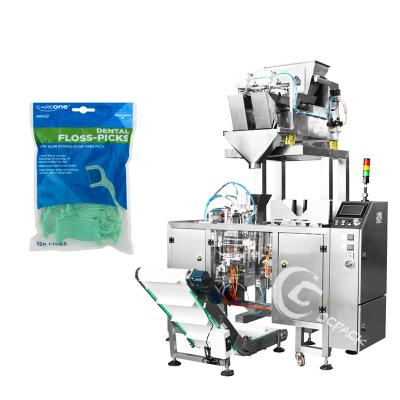 China Full Automatic Zippered Food Bag Floss Packing Machine for sale