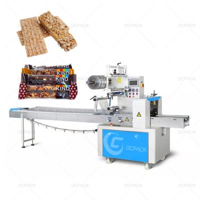 China HORIZONTAL GARMENT Automatic Flow Small Film PE Bag Small Film Cake Biscuit Cereal Bar Packaging Machine for sale