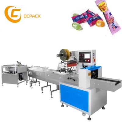 China Individual High Speed ​​Horizontal Food Candy Packaging Machine For Candy Lollipop Pillow Packing Machine for sale