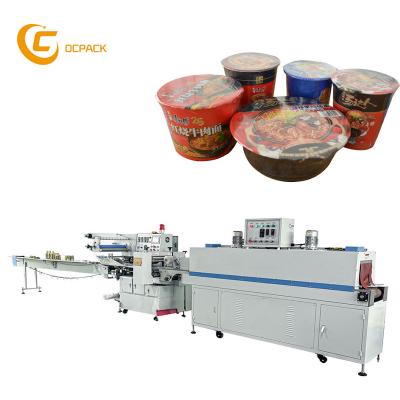 China Automatic CLOTHING Small Piece Bottle Instant Noodle Shrink Wrapping Machine for sale