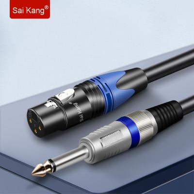 China COMPUTER Gold Plated 6.35mm Trs Jack To Xlr Dmx Audio Cable for sale