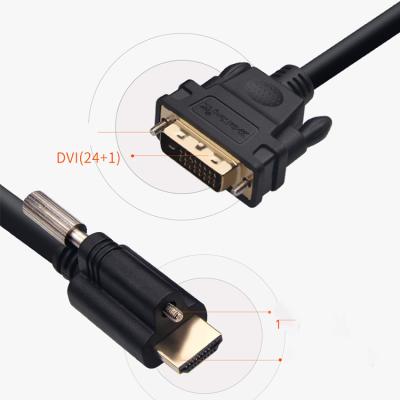 China 1.5M Speed ​​COMPUTER OEM ODM 1.4 5FT Gold Plated 24+1 Pin Male To Male 1080P HD HDMI DVI Cable for sale