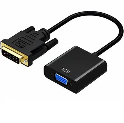 China Signal Transmission Black 24+1 DVI To VGA DVI Adapter To VGA Server Computer To Monitor for sale