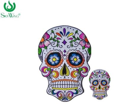 China Other Hot Cut Colorful Skull Embroidery Patches No Minimum for sale