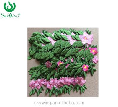 China 3D Embroidery Designs Flower Lace With Iron On For Fashion for sale