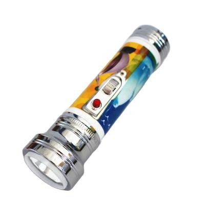 China Tiger Small Head Flashlight Lion Camping Plastic Iron Led Linterna Torch Light for sale