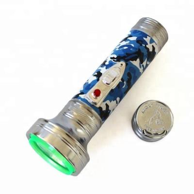 China Emergency Iron Torch Battery Power Metal Plastic Torch for sale