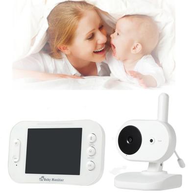 China 3.5 Inch LCD Night Vision Two Way Video Baby Camera Baby Monitor Wireless Nanny Music Player Music Player for sale